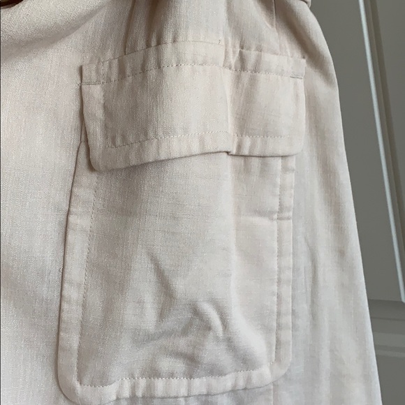 🟢 H&M Cream Vest Trench Coat 4 S - Picture 4 of 10